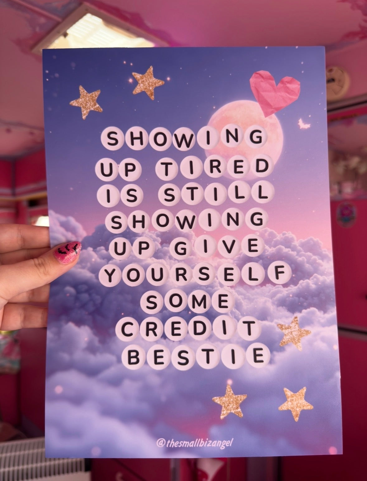 Showing Up Tired Art Print Poster