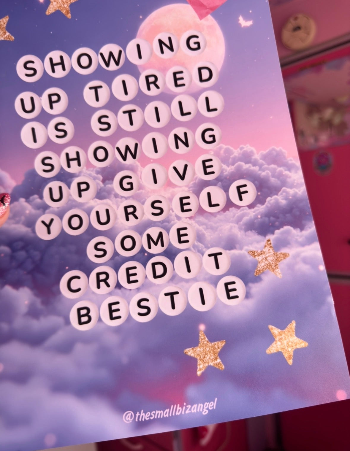 Showing Up Tired Art Print Poster