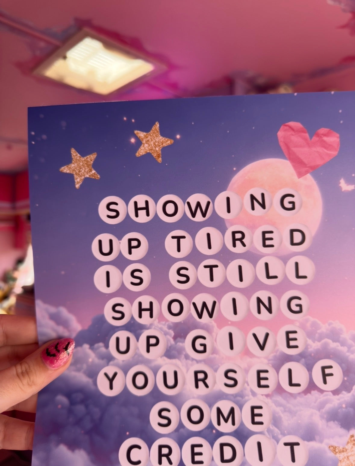 Showing Up Tired Art Print Poster