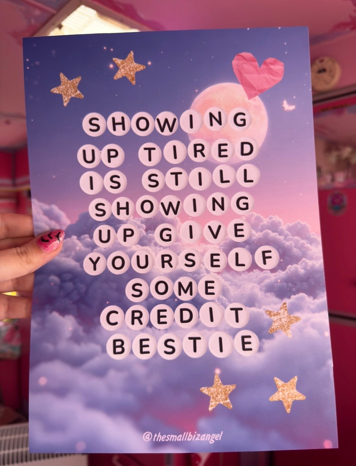 Showing Up Tired Art Print Poster