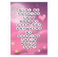 GIRL BE FKN LOUD Art Print Poster