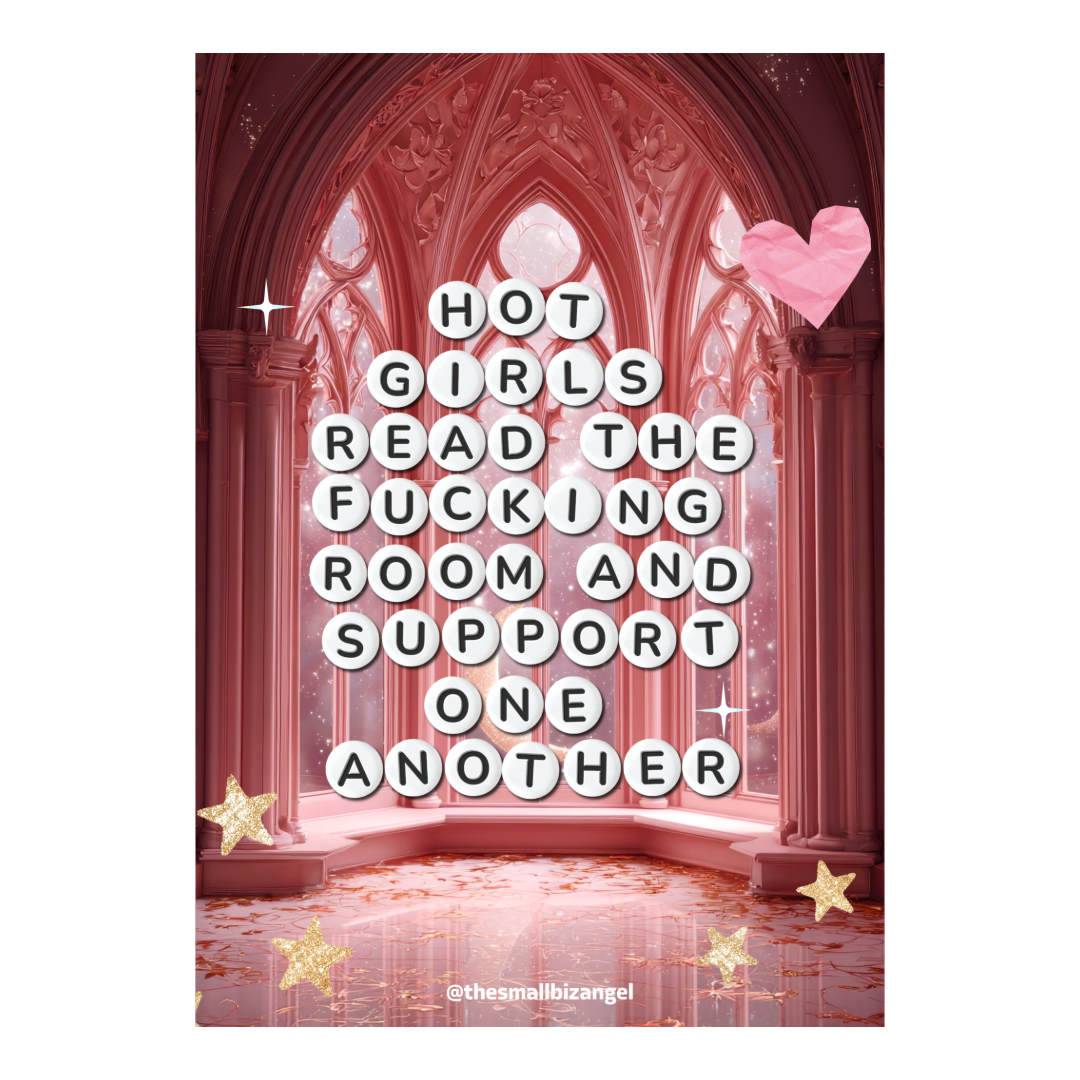 Hot Girls Read The Room Art Print Poster